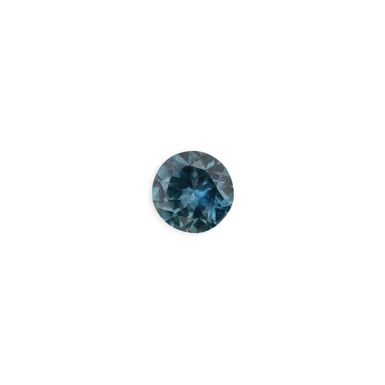 0.75ct Round Cut Teal Blue Montana Sapphire SR154