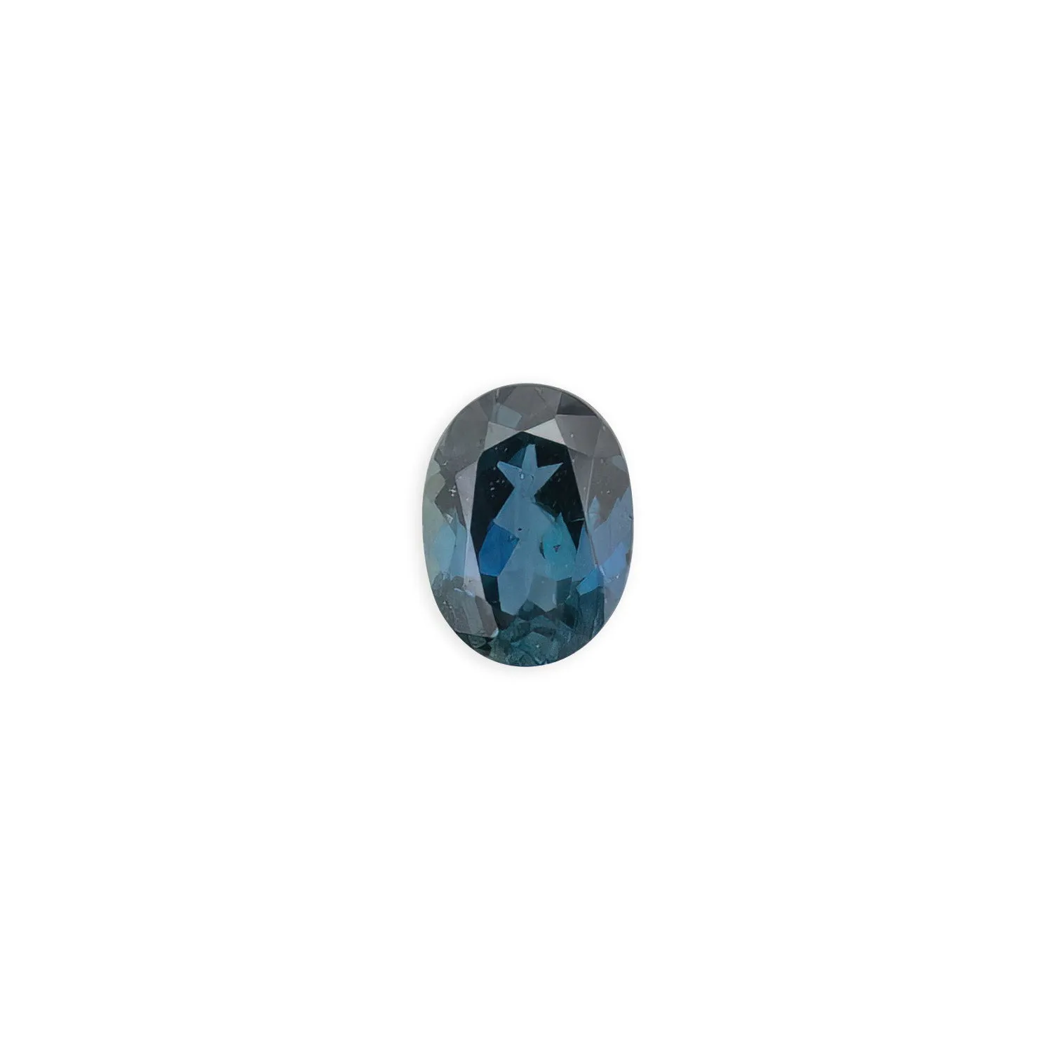 0.90ct Oval Cut Deep Teal Blue Queensland Sapphire SO254