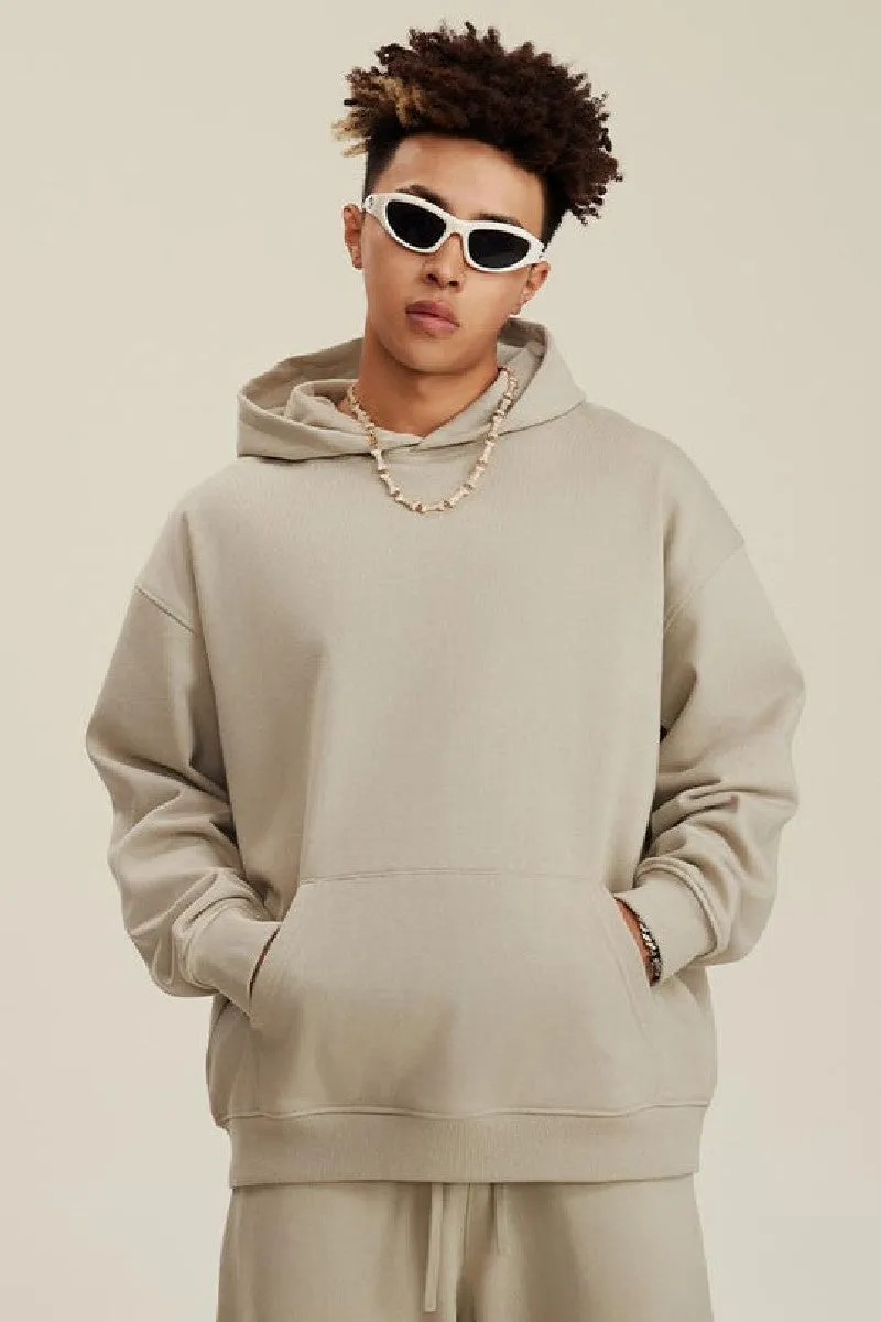 445G Solid Basic Hoodie