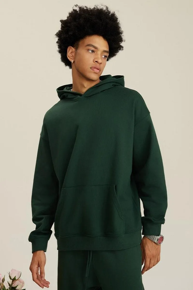 445G Solid Basic Hoodie