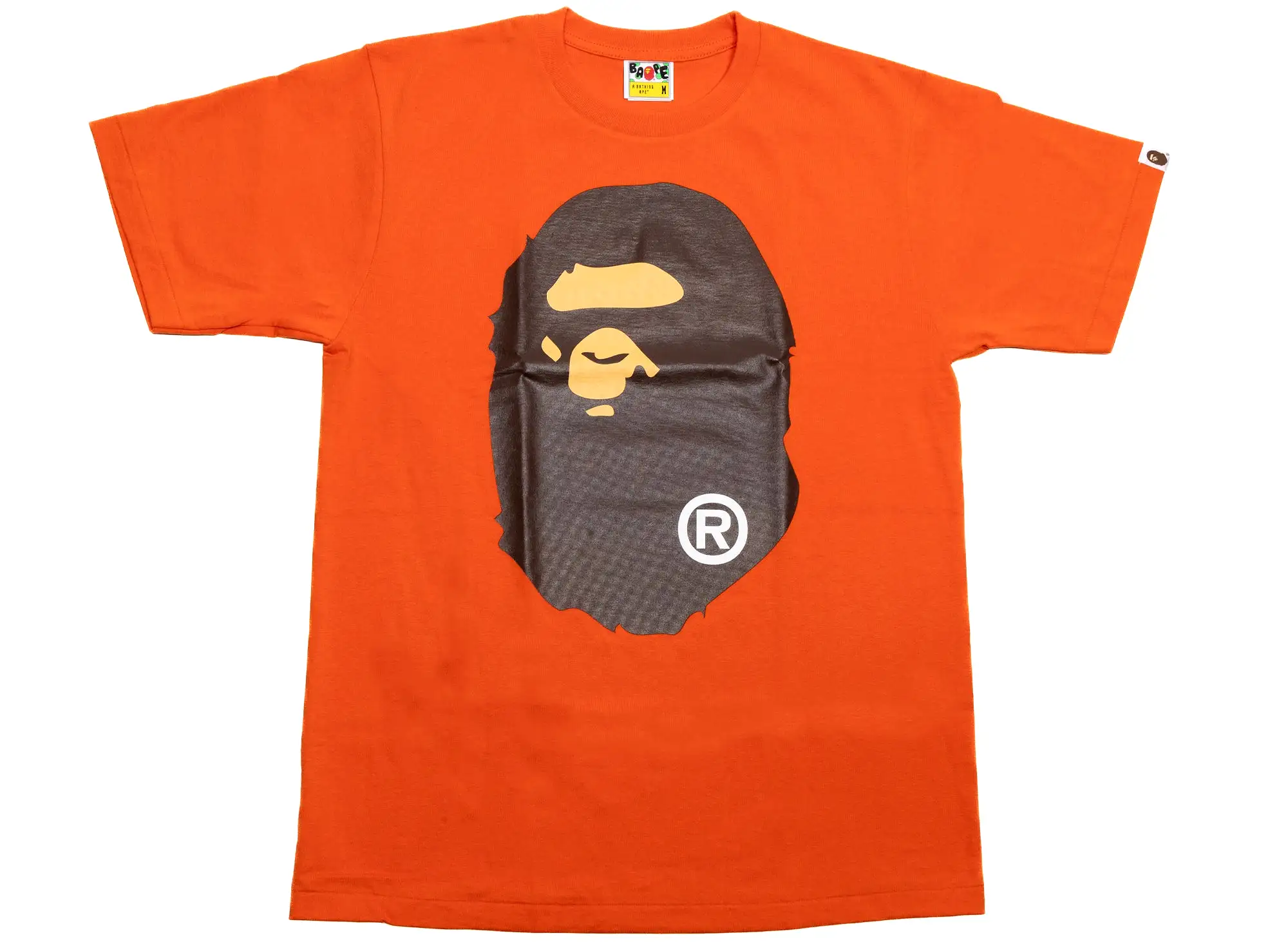 A Bathing Ape Big Ape Head Tee in Orange