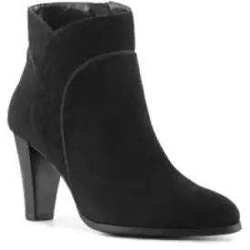 ADRIENNE VITTADINI Women's •Tanae• Ankle Bootie -Black Suede- 6M