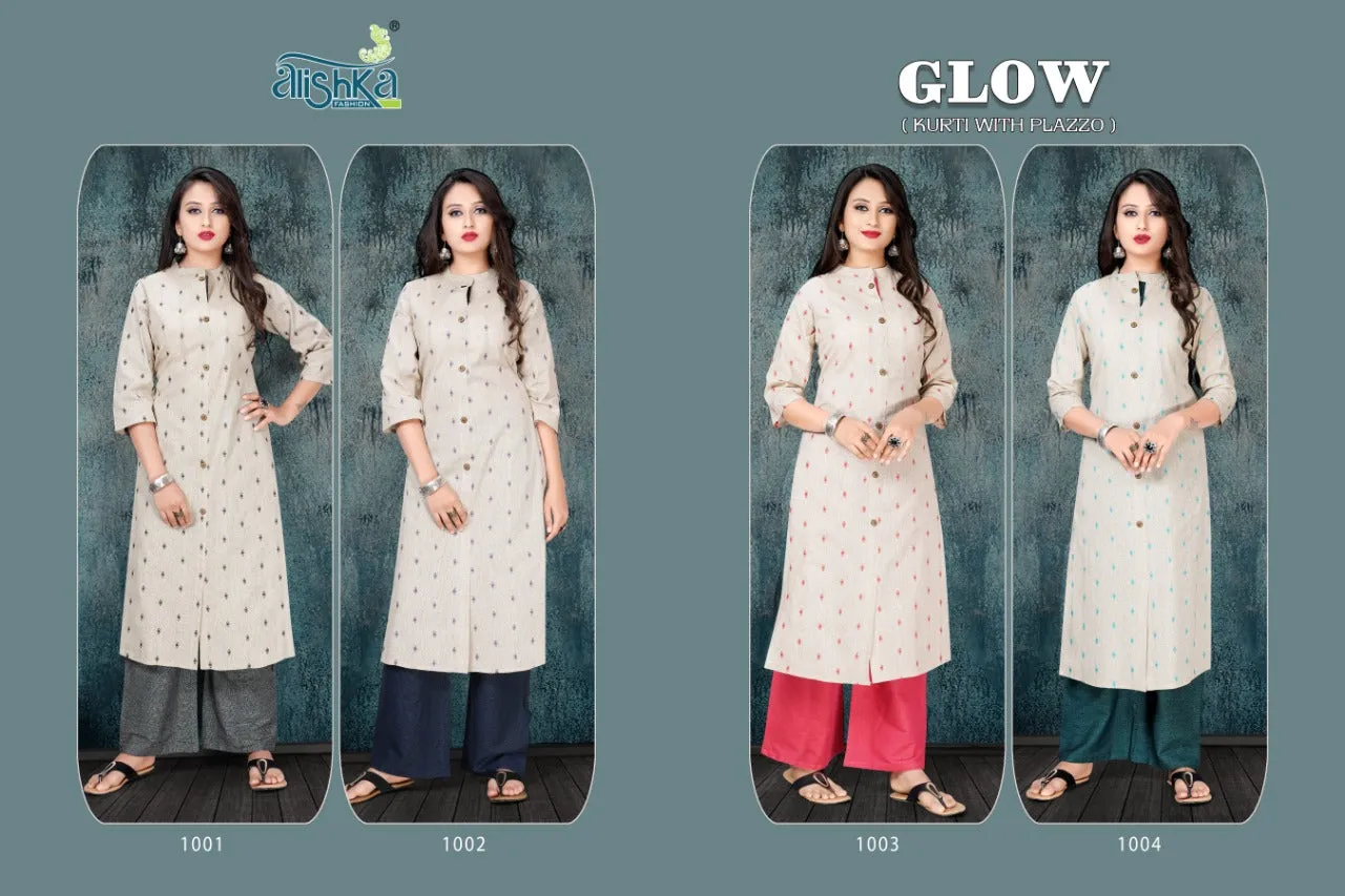 Alishika Fashion Glow Cotton Casual Designer Kurti Collection