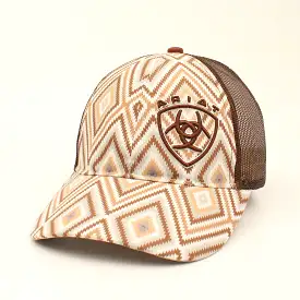 Ariat Brown Aztec & Mesh Cap