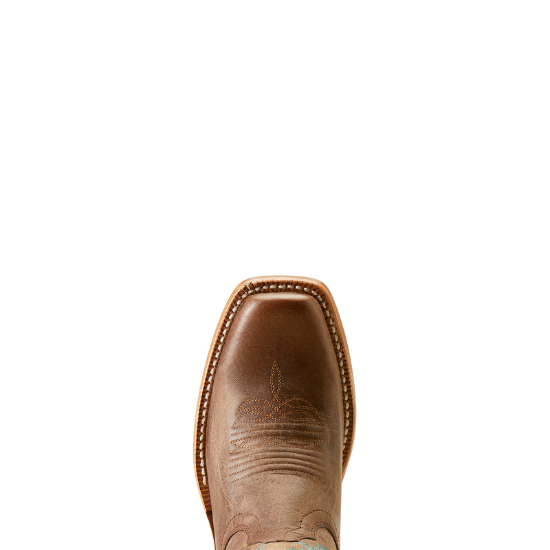 'Ariat' Women's 13 Frontier Boon Western Narrow Cutter Toe - Pecan Brown