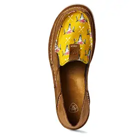 Ariat Women's Mustard Steerhead & Chestnut Suede Cruiser