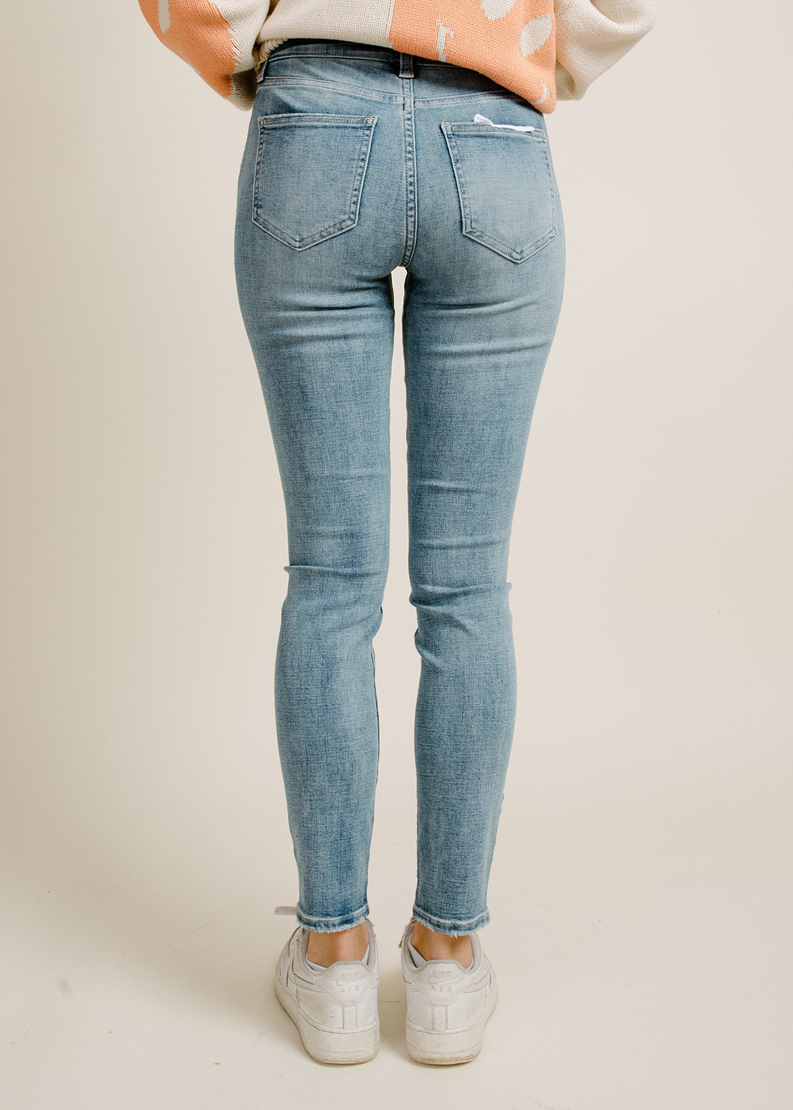 Audrey Midi Rise Skinny Denim - Hayes