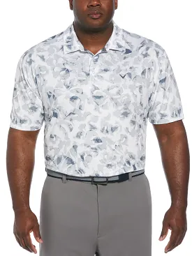 Big & Tall Tie Dye Palm Print Golf Polo