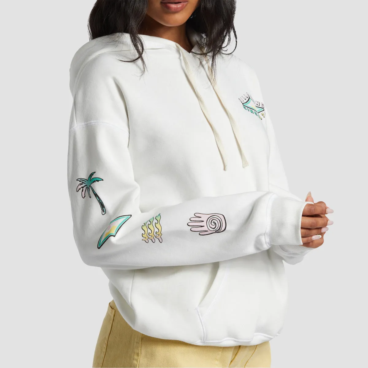 Billabong Keep Shining Pullover Hoodie Salt Crystal - Womens