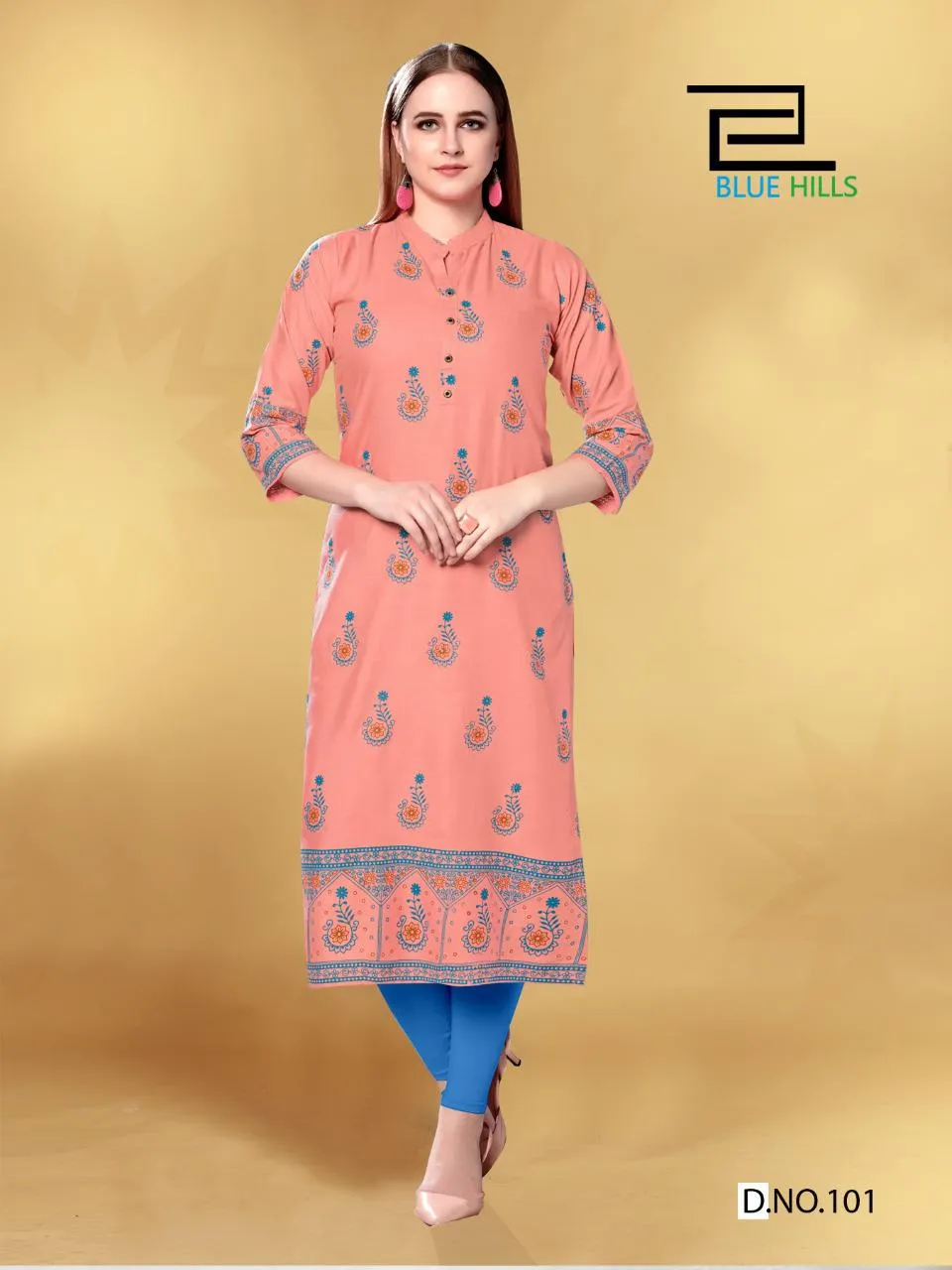 Blue Hills Presents Jolie Rayon Designer Kurti Collections