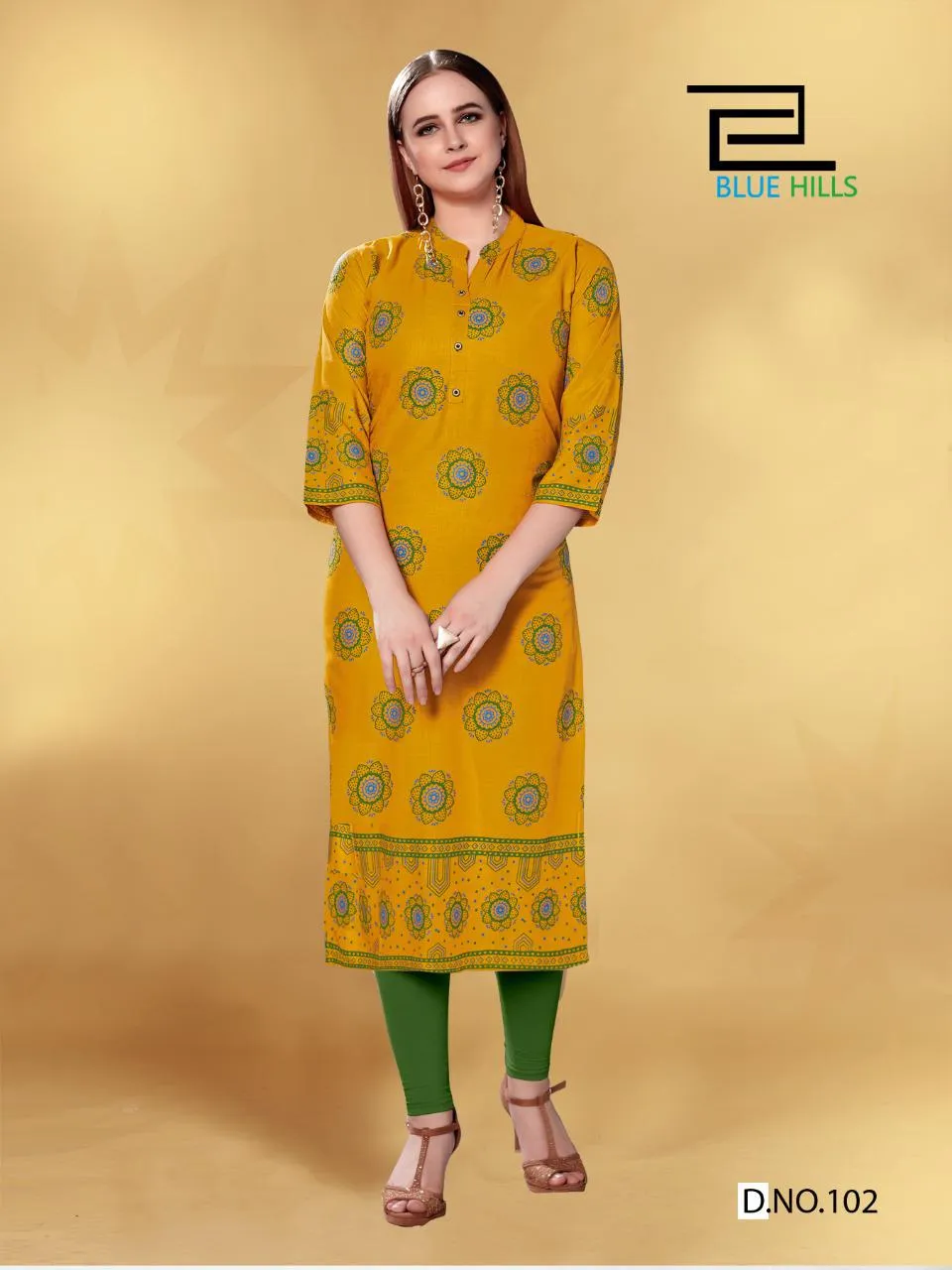 Blue Hills Presents Jolie Rayon Designer Kurti Collections