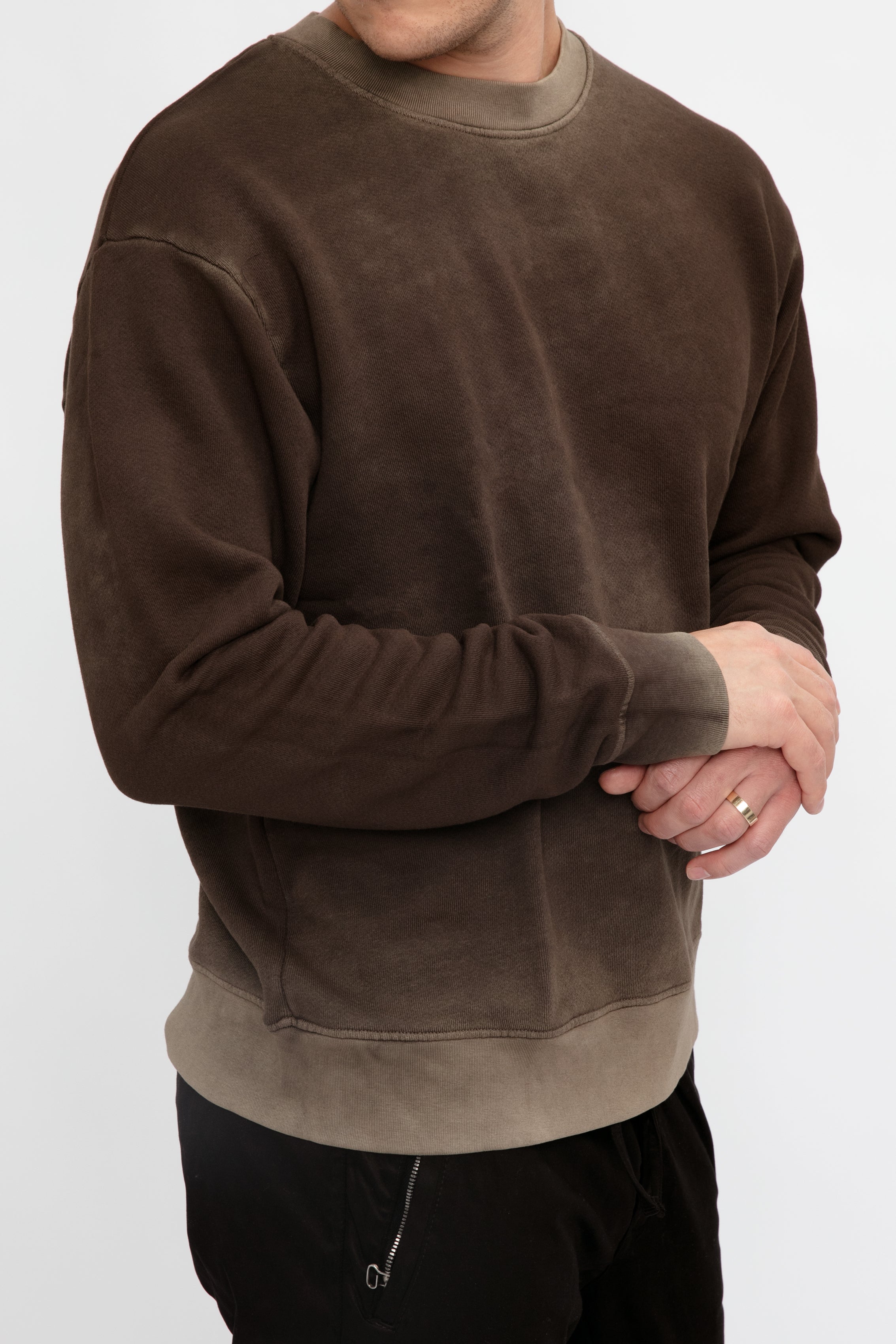 Bronx Crewneck Sweatshirt in Vintage Espresso