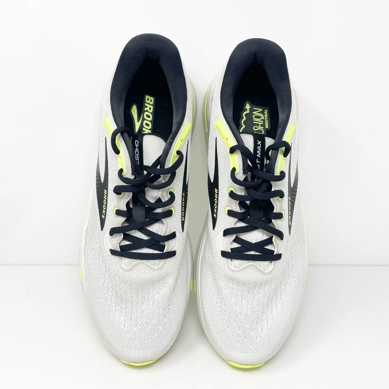 Brooks Mens Ghost Max 1104061D071 White Running Shoes Sneakers Size 11 D