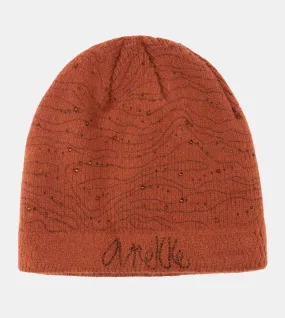 Burgundy knitted beanie