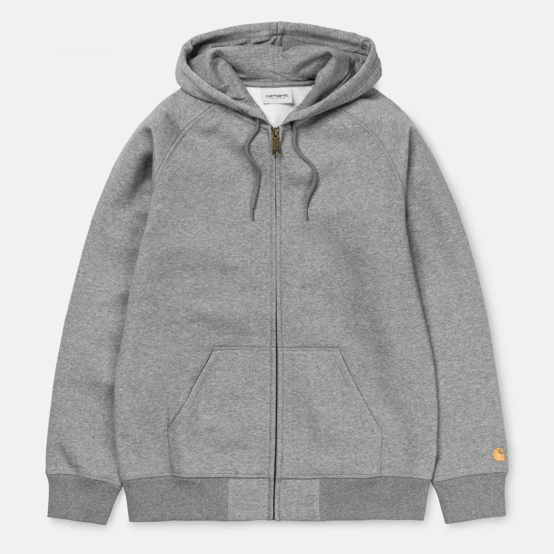 Carhartt Hooded Chase Jacket Grey Heather/ Gold