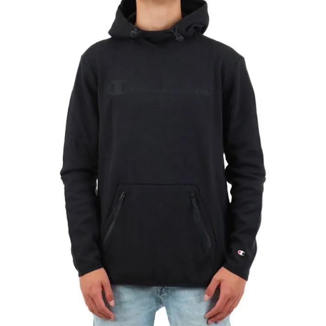 CHAMPION FELPA CAPPUCCIO ALL BLACK 218126-KK001