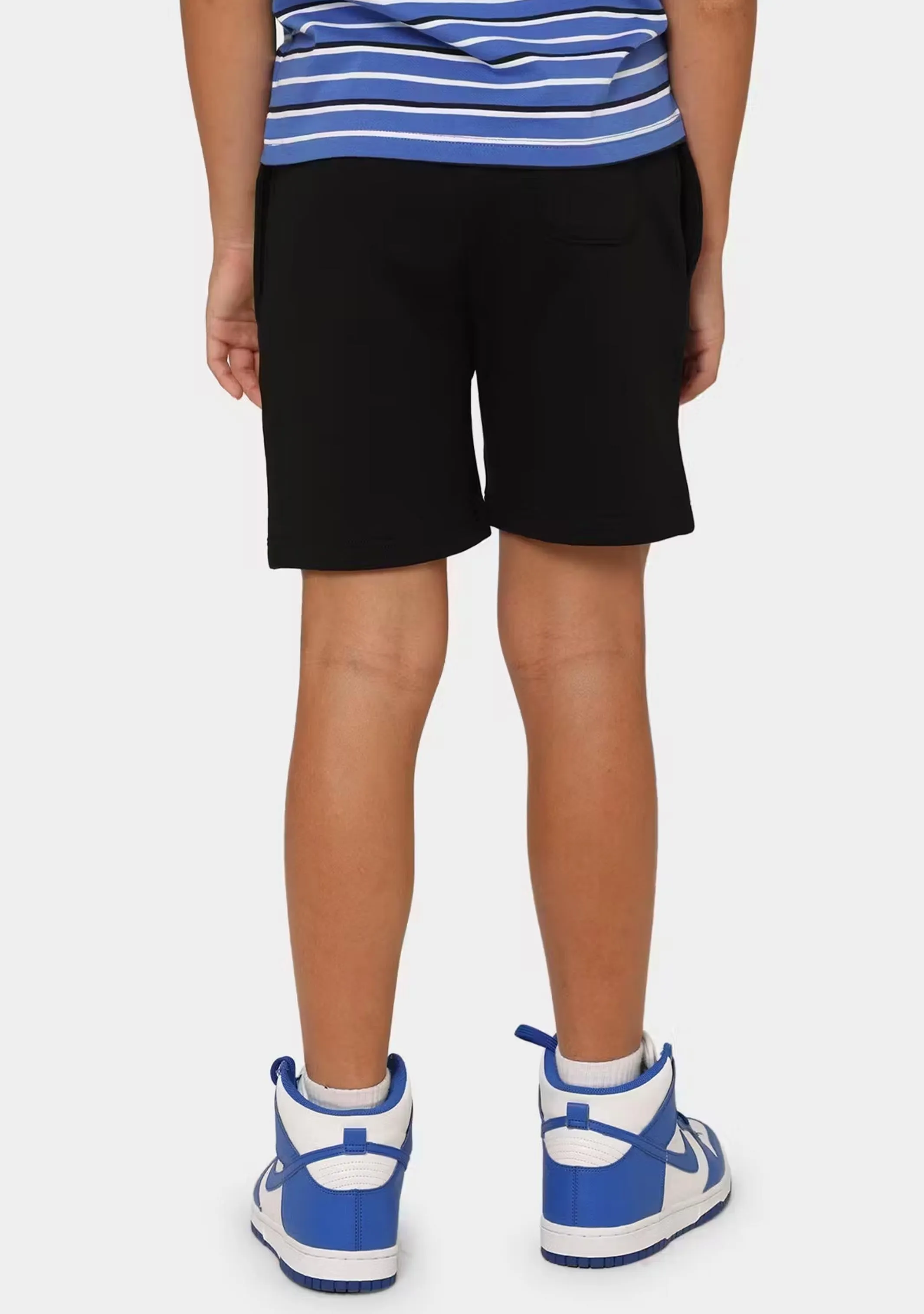 Champion Kids French Terry Logo Shorts  KW3GN BLK