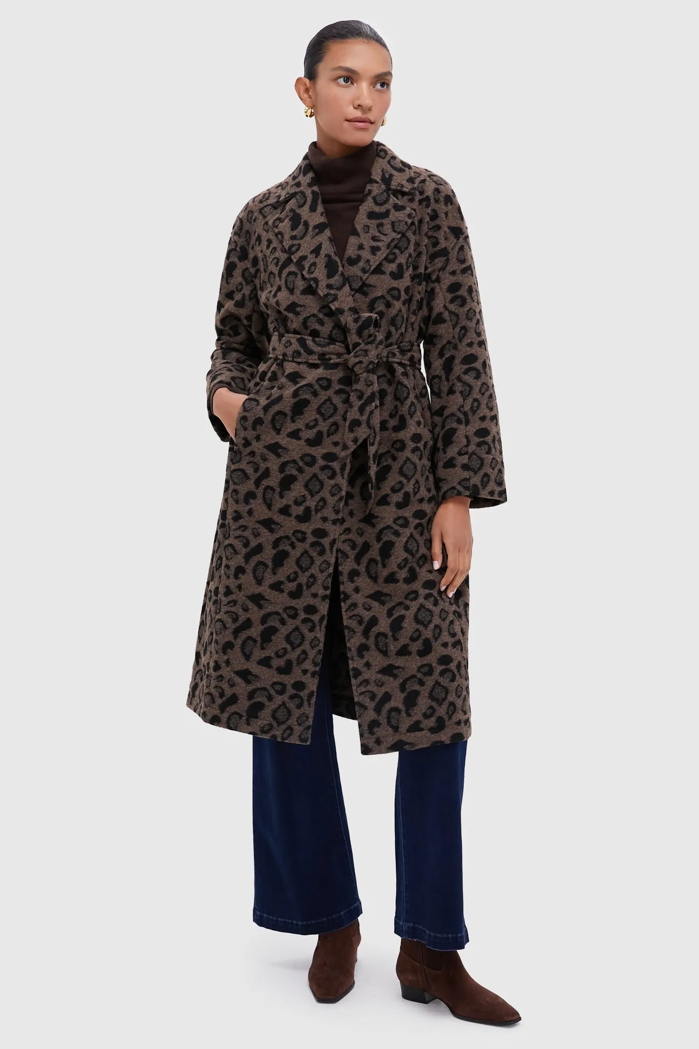 Cheetah Abbott Wrap Coat