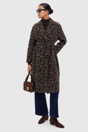 Cheetah Abbott Wrap Coat