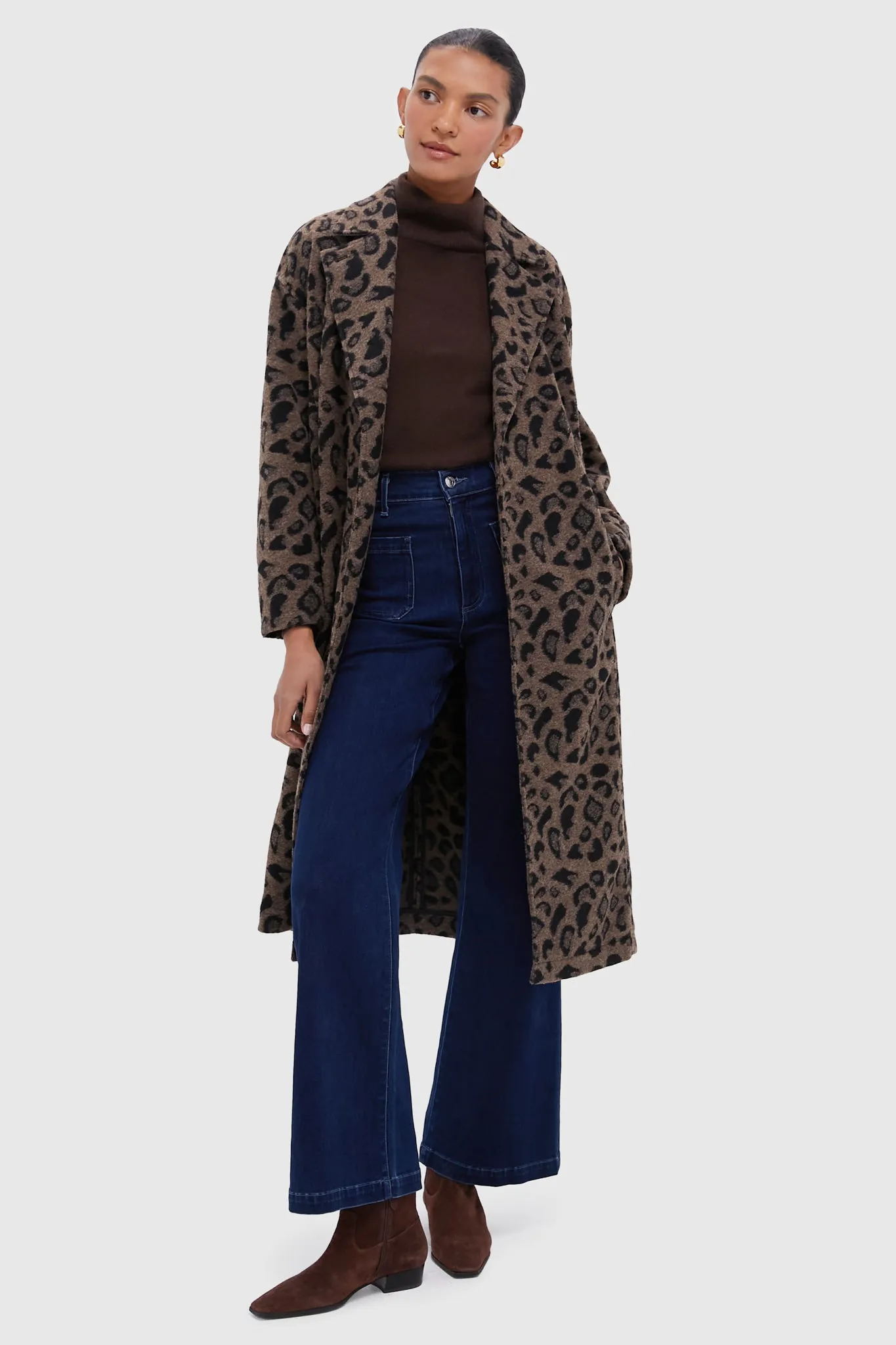 Cheetah Abbott Wrap Coat