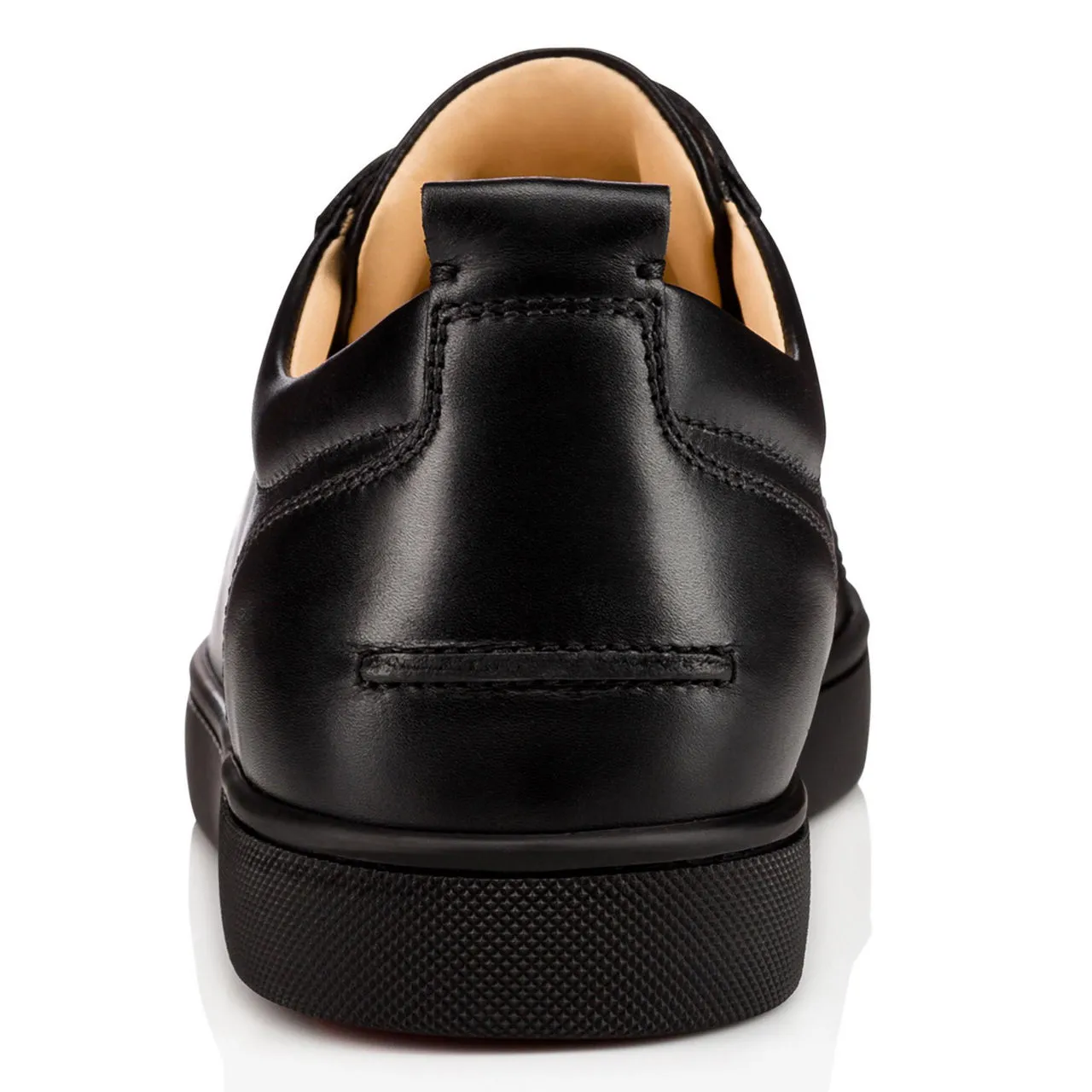 CHRISTIAN LOUBOUTIN Louis Junior Leather Trainers - Black