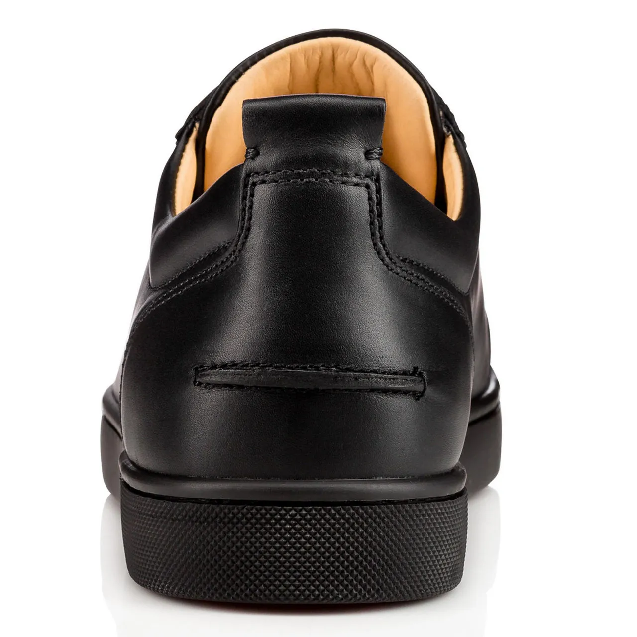 CHRISTIAN LOUBOUTIN Louis Junior Leather Trainers - Black