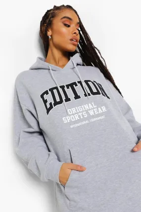 Edition Slogan Hoodie Dress