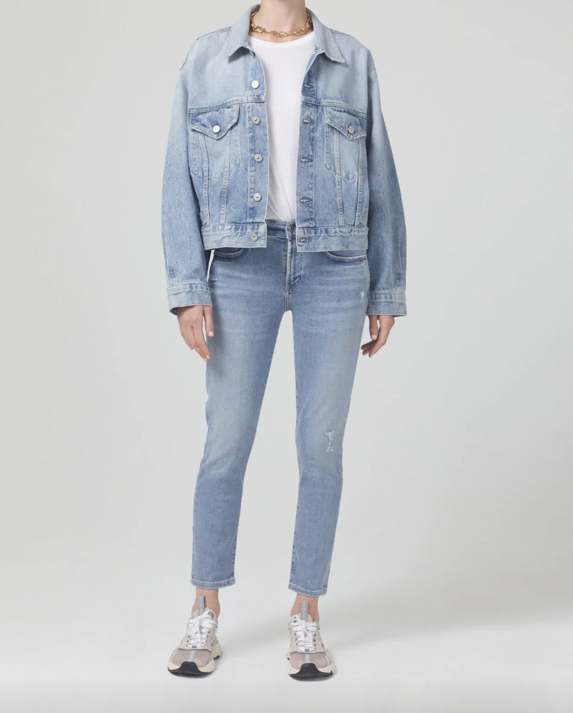 ELLA MID RISE SLIM CROP / CARMAINE