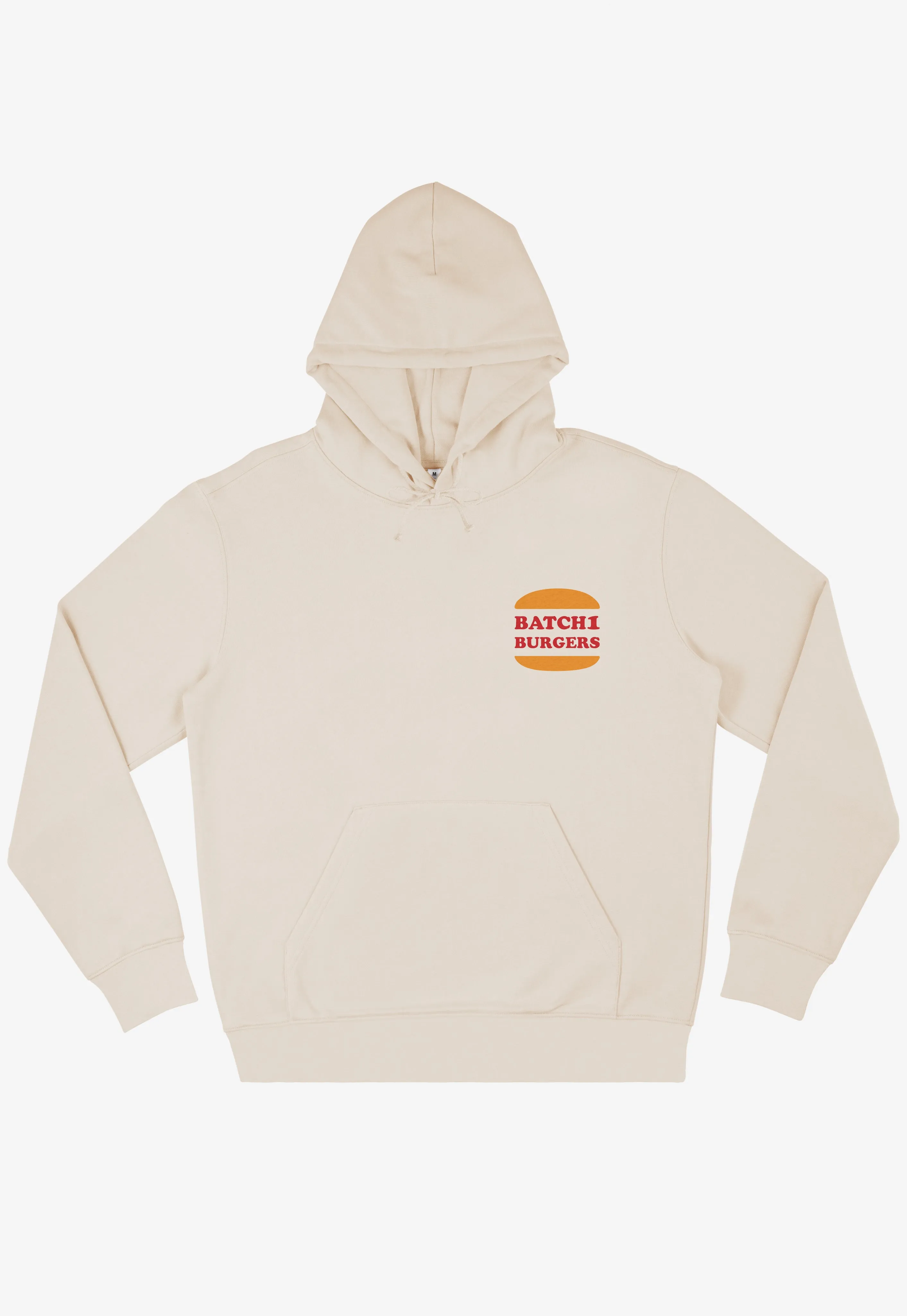 Flamin’ Hotline Burger Hoodie in Vanilla