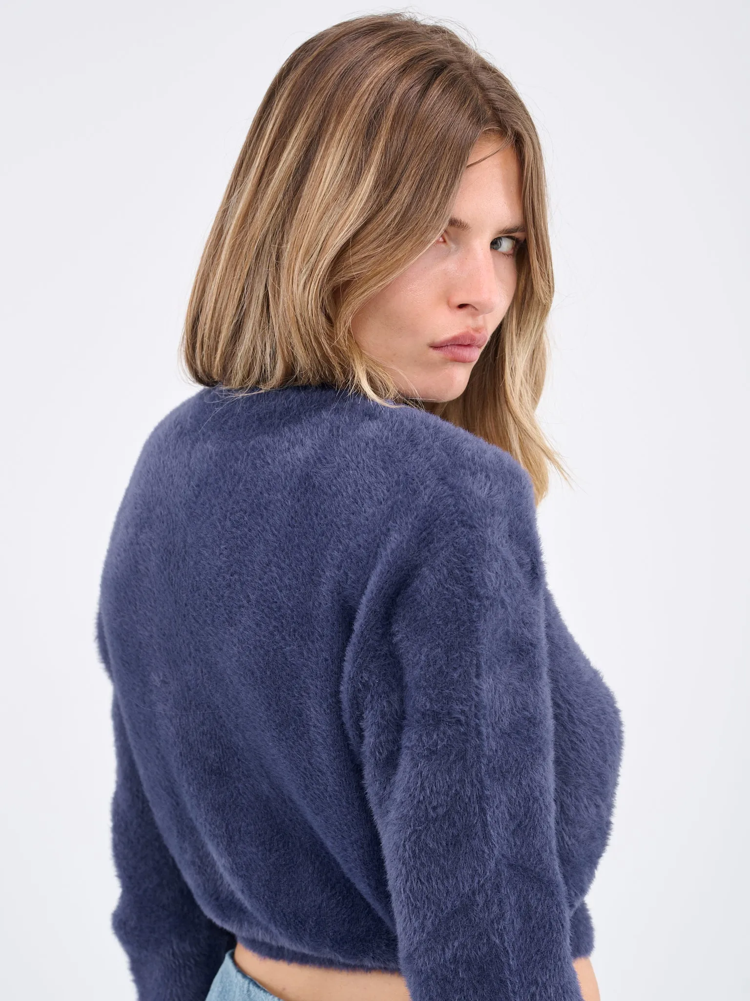 Fuzzy Sweater (A0928-8703-0290-BLUE)