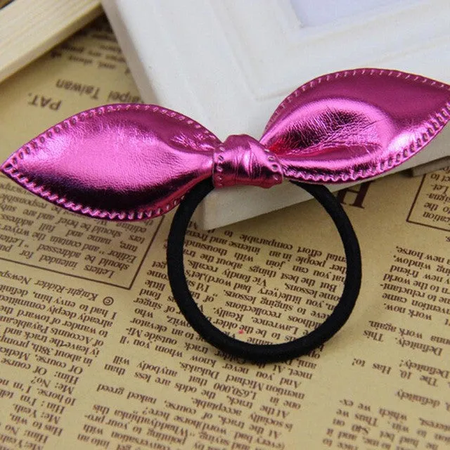 Girl Headbands Rabbit Ears Elastic Hair Bands Cute Hair Accessories Bunny Ears Elastique Cheveux#121 SM6