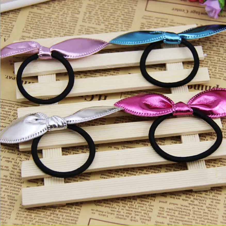 Girl Headbands Rabbit Ears Elastic Hair Bands Cute Hair Accessories Bunny Ears Elastique Cheveux#121 SM6