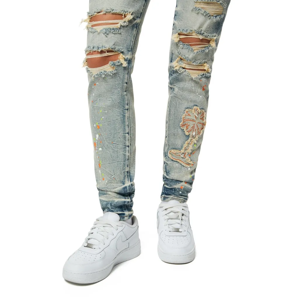 High Rise Super Skinny Racing Jeans - Alpine Blue