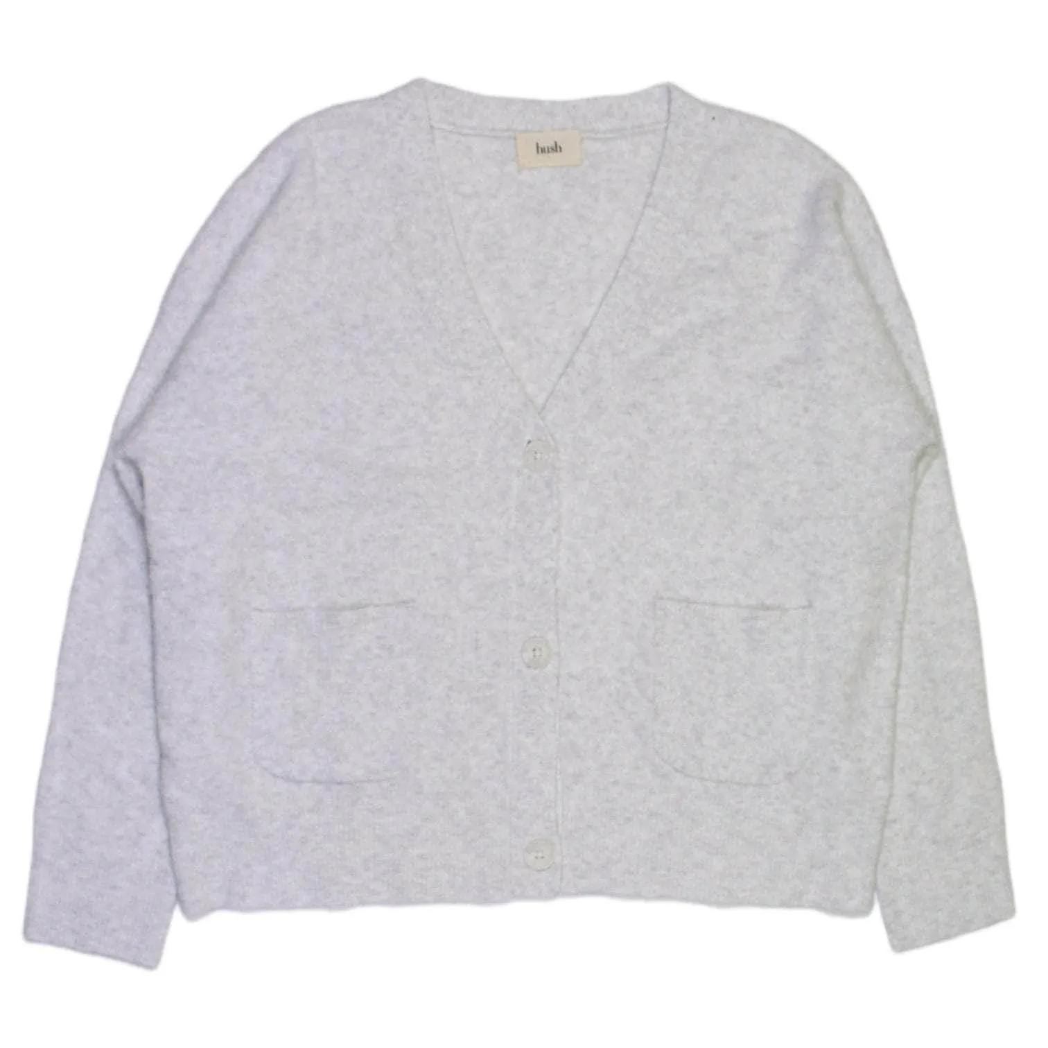 Hush Pale Grey Boucle Cardigan