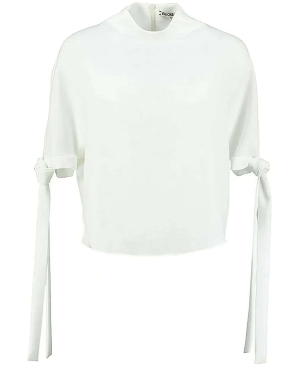 Ivory Georgette Champion Pedernal Top