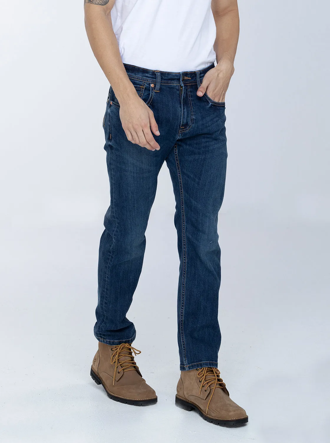 Jag Men's Tapered Jeans in Blue Rebel