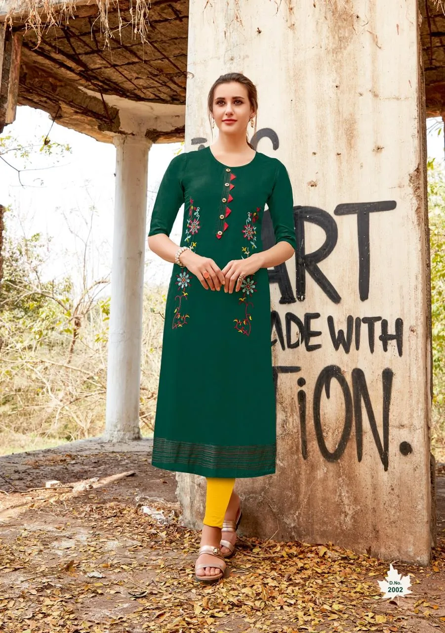 Jinesh Nx Candy Rayon Slub Designer Kurti Collection