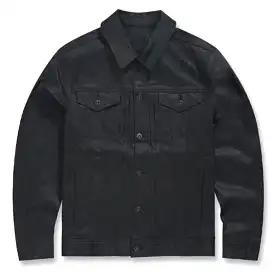 Jordan Craig Smooth Criminal Denim Trucker Jacket 2.0 (Jet Black) JJ450