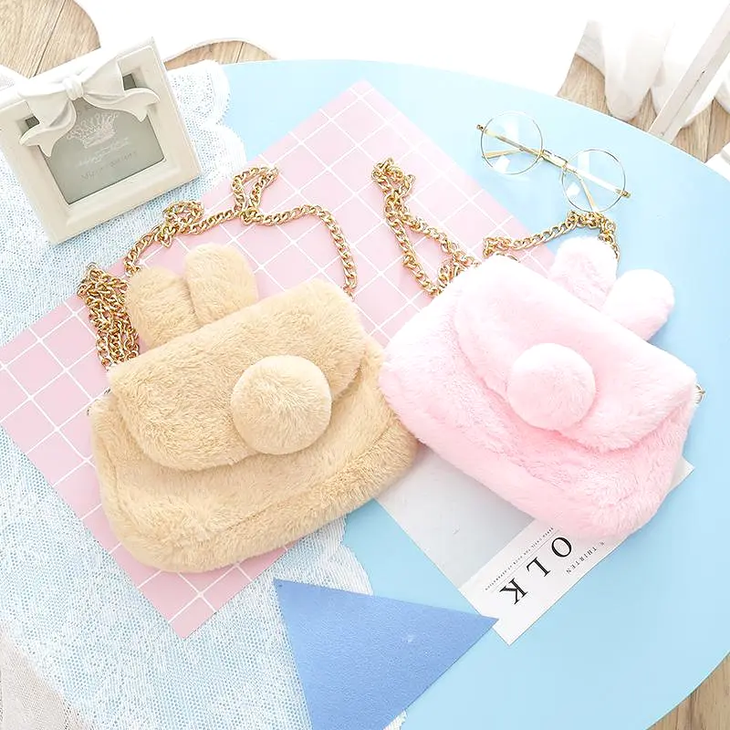 Kawaii Plush Bunny Ear Shoulder Bag AD12163