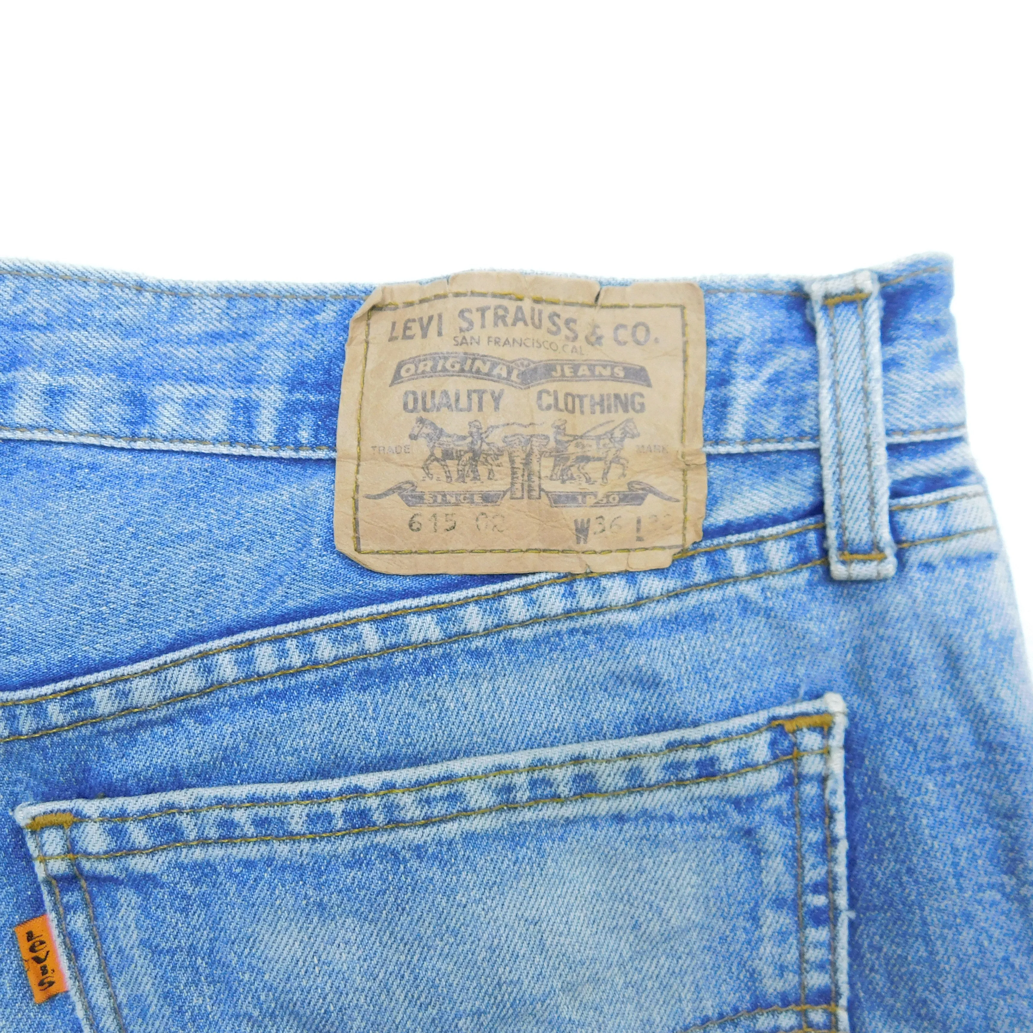 Levi's 615 Orange Tab Blue Jeans