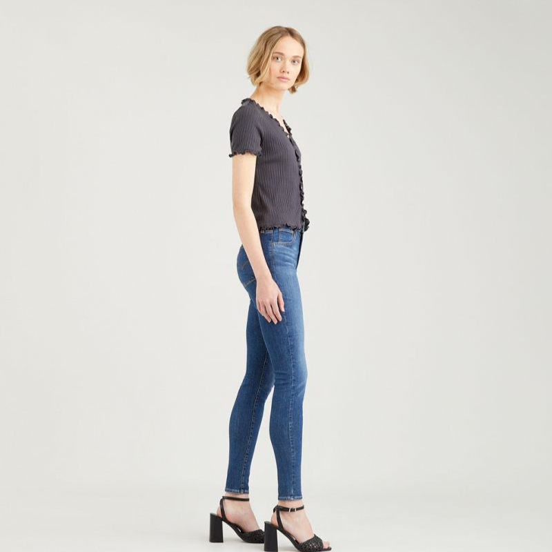 Levi`s 720 High-Rise Super Skinny - Queubec Autumn Blå