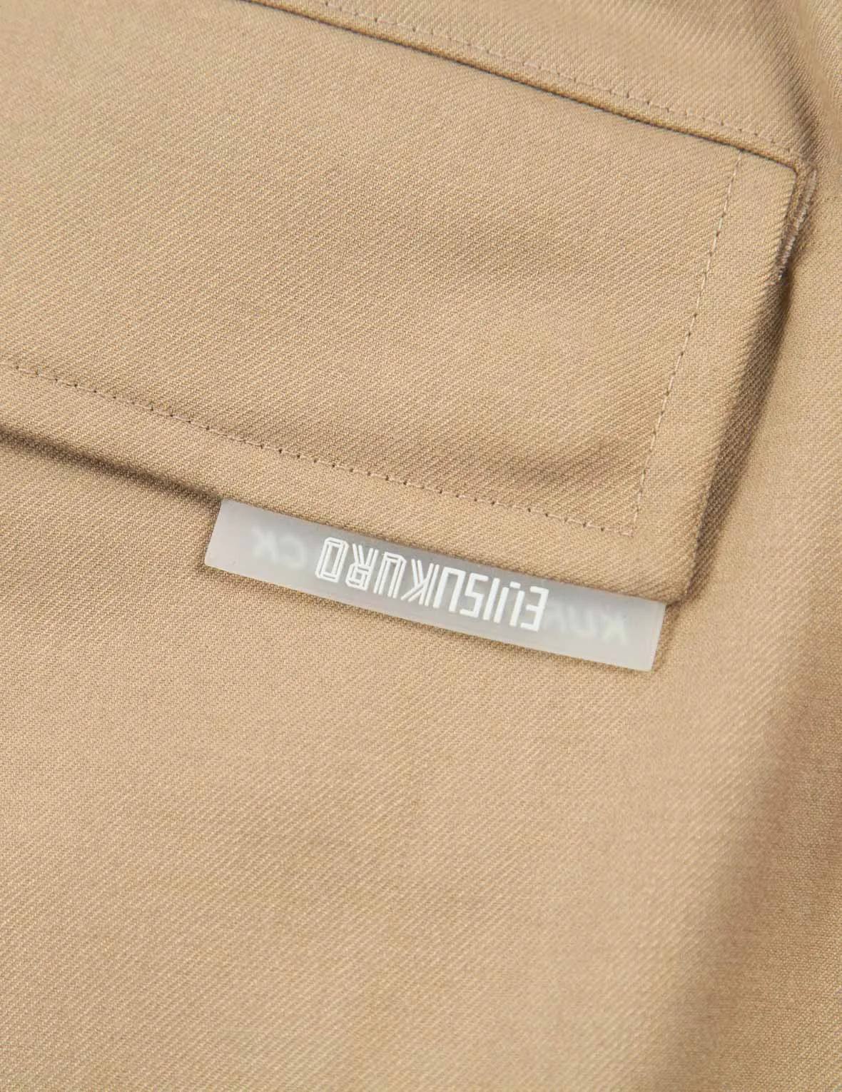 Logo Patch Wide Leg Cargo Pants