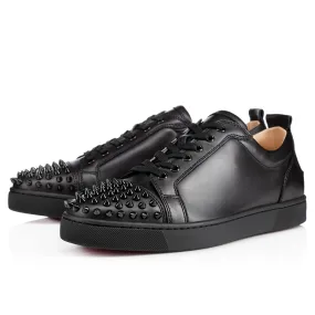 Louis Junior Spikes Sneakers - Calf leather and spikes - Black - Men