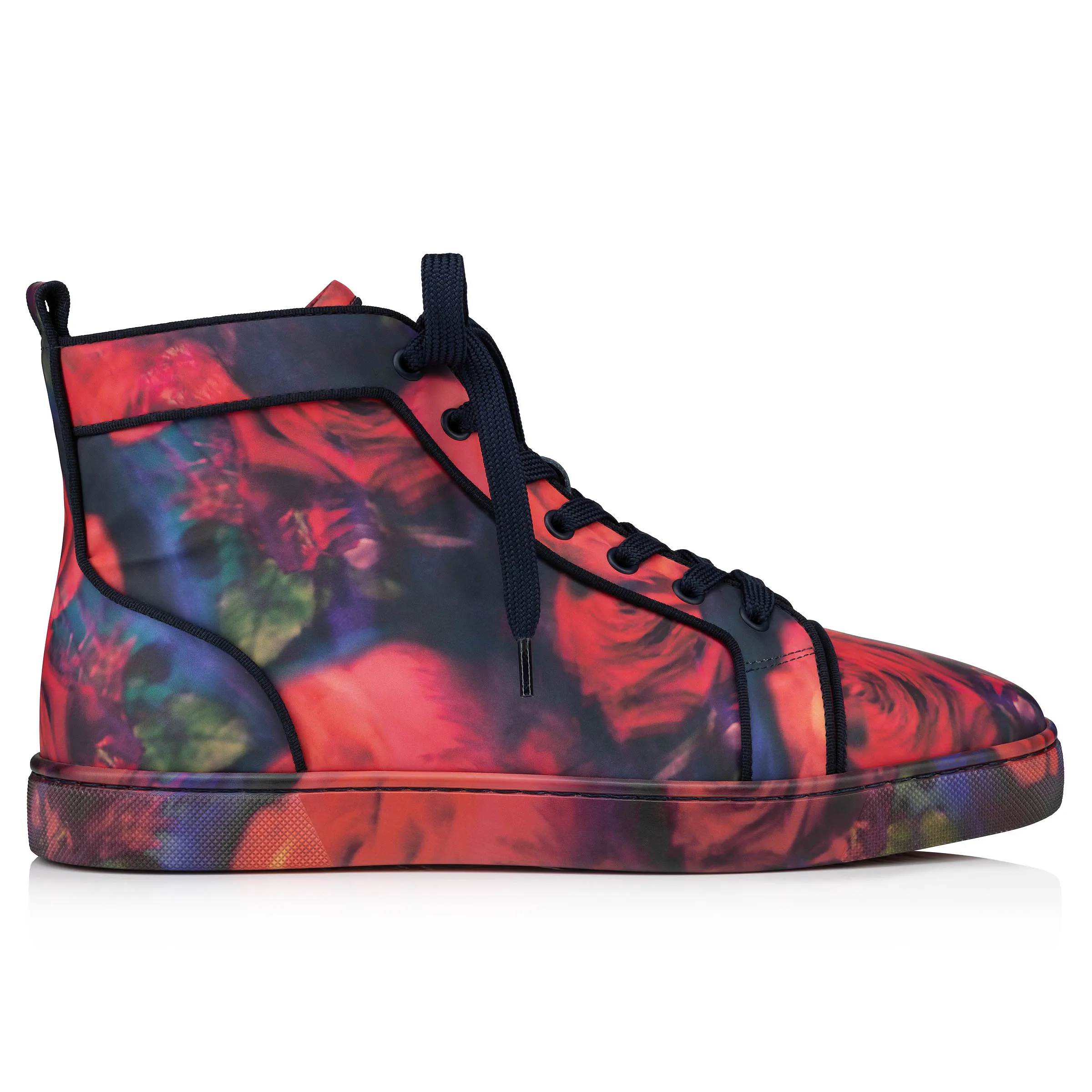 Louis Sneakers - Roses printed calf leather - Multicolor - Men