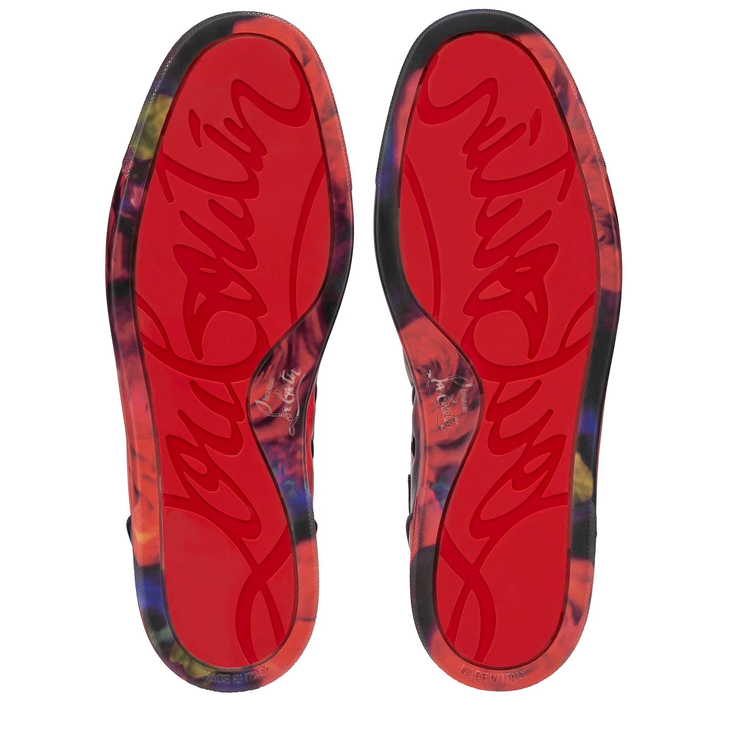 Louis Sneakers - Roses printed calf leather - Multicolor - Men