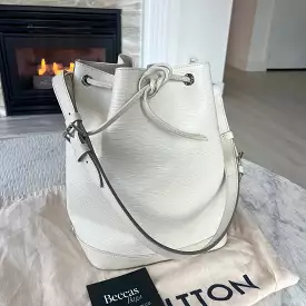 Louis Vuitton White Epi Leather Neo Noe Bag