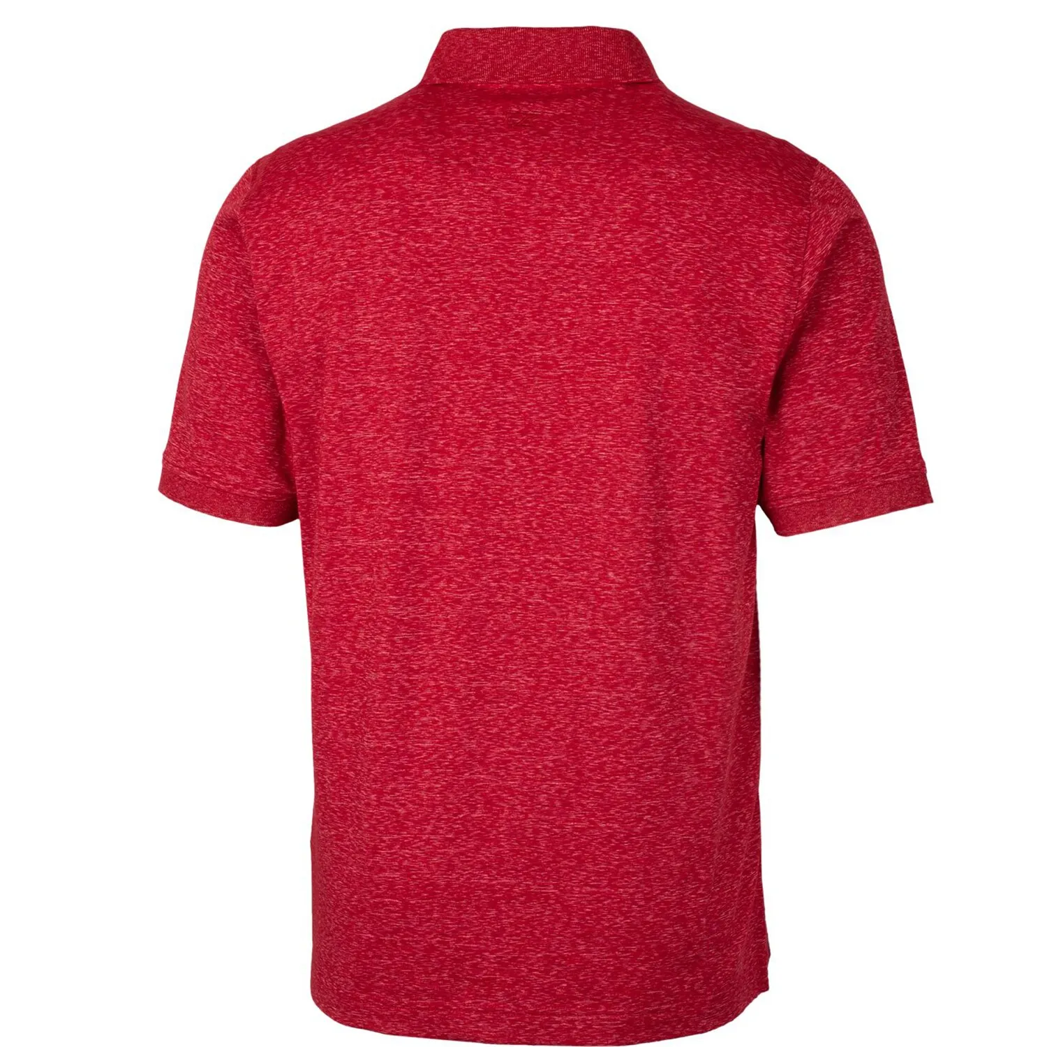 Men's Cutter & Buck Cardinal Arkansas Razorbacks Vault Advantage Tri-Blend Space Dye Big & Tall Polo