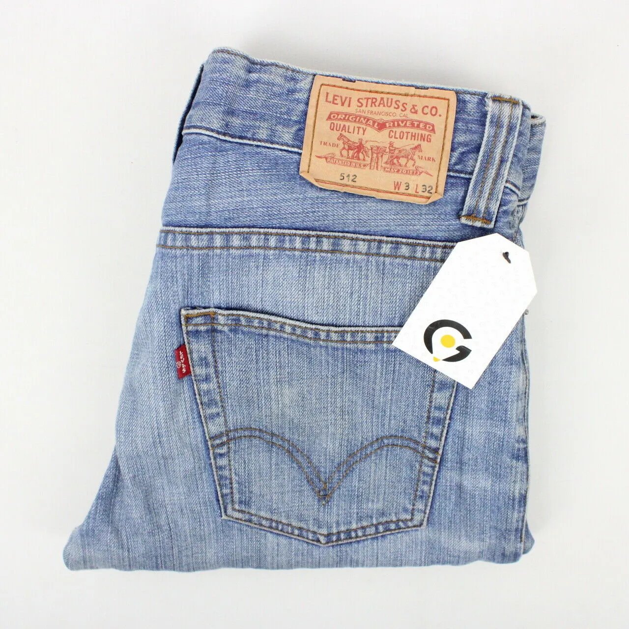 Mens LEVIS 512 Jeans Mid Blue | W33 L32