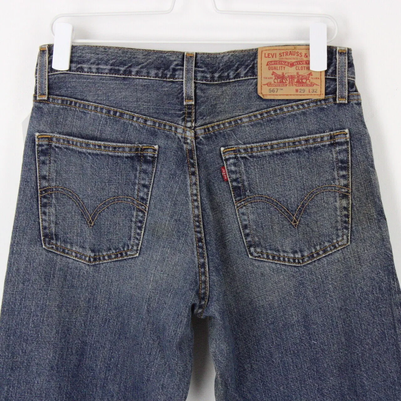 Mens LEVIS 567 Jeans Mid Blue | W29 L32