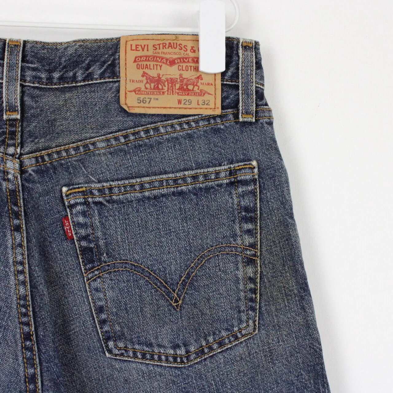 Mens LEVIS 567 Jeans Mid Blue | W29 L32